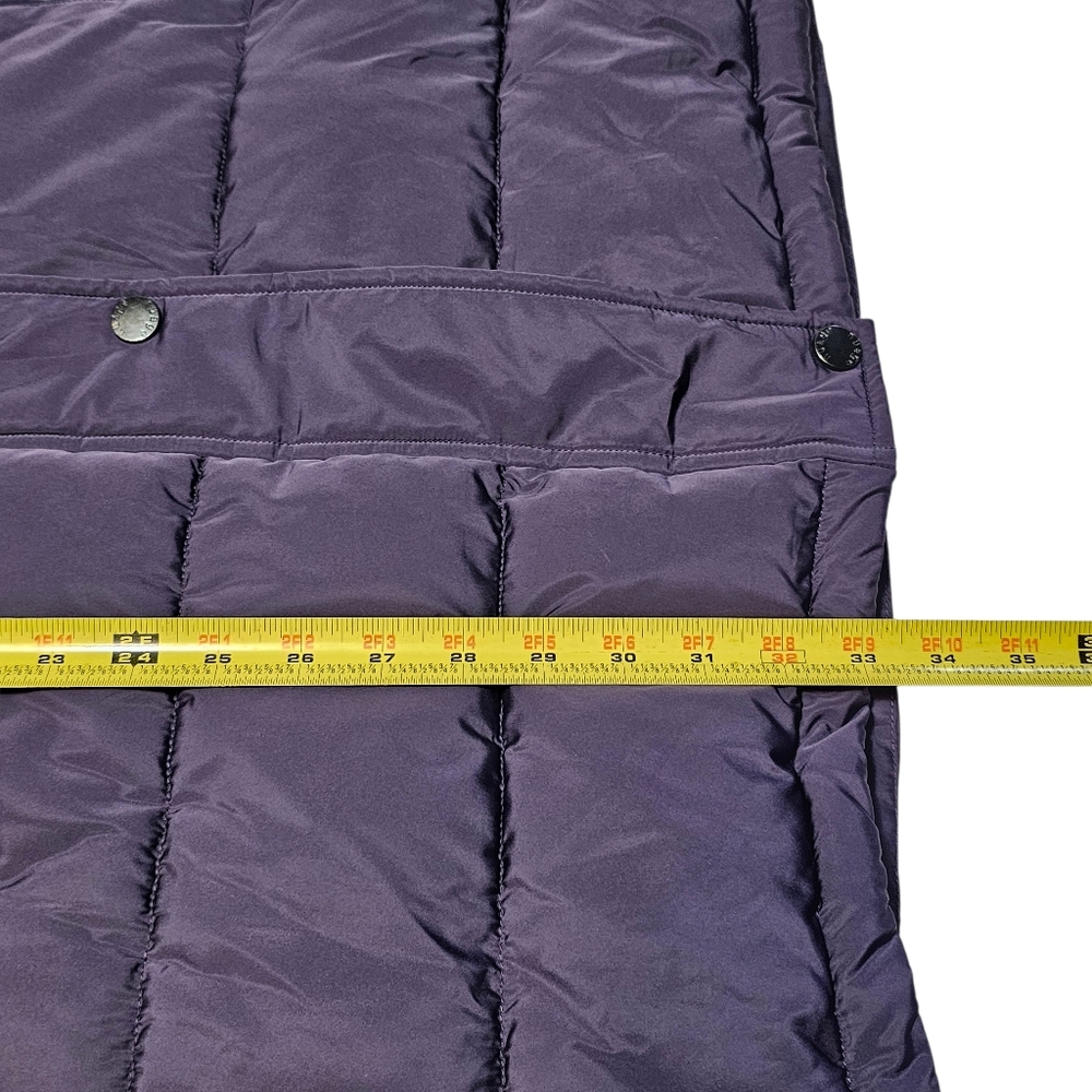 Nuage Quilted Long Puffer Vest With Hood Purple Size XS - Picture 12 of 12